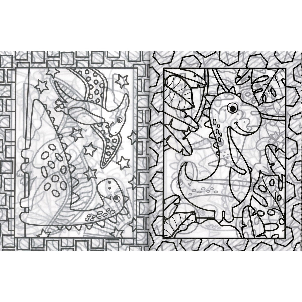 Stained Glass Dinosaurs