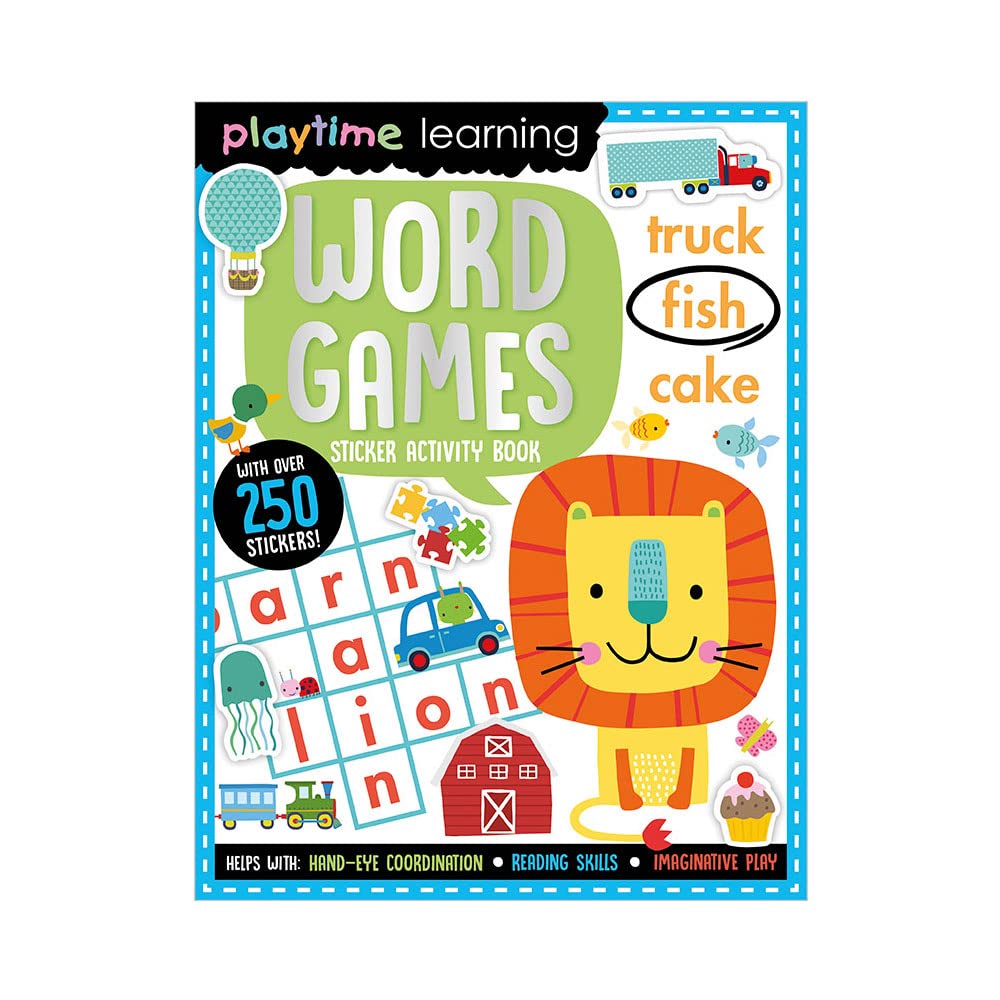 Playtime Learning Word Games – children's activity book cover