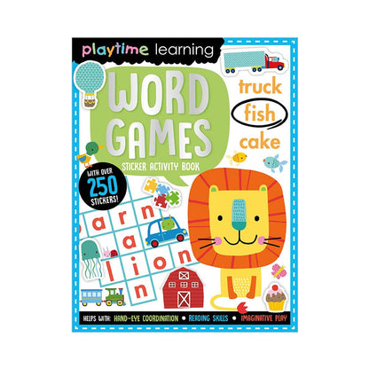 Playtime Learning Word Games – children's activity book cover