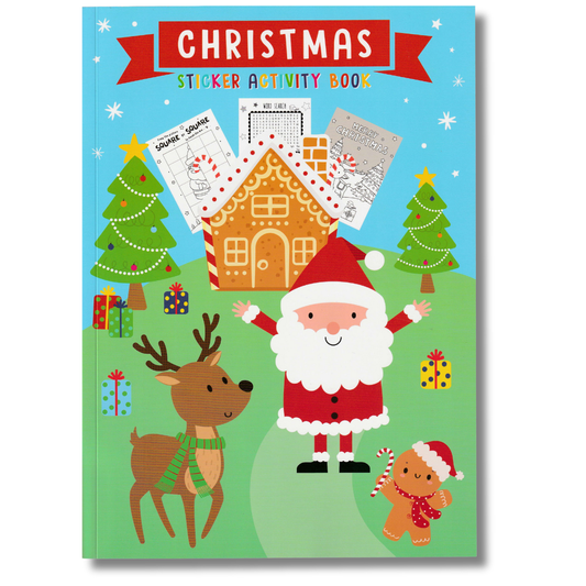 Christmas Sticker Activity Book for Ages 4+