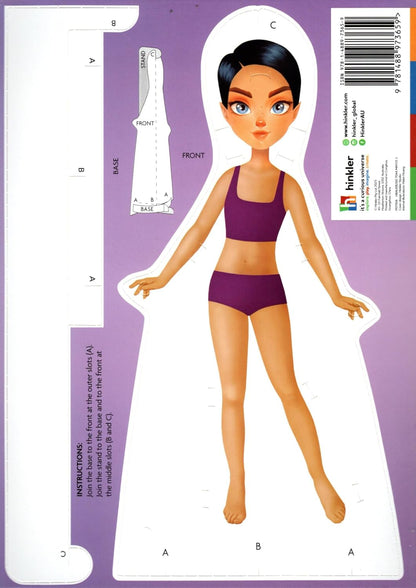 Dress Up Girls Paper Dolls - Blossom Princess