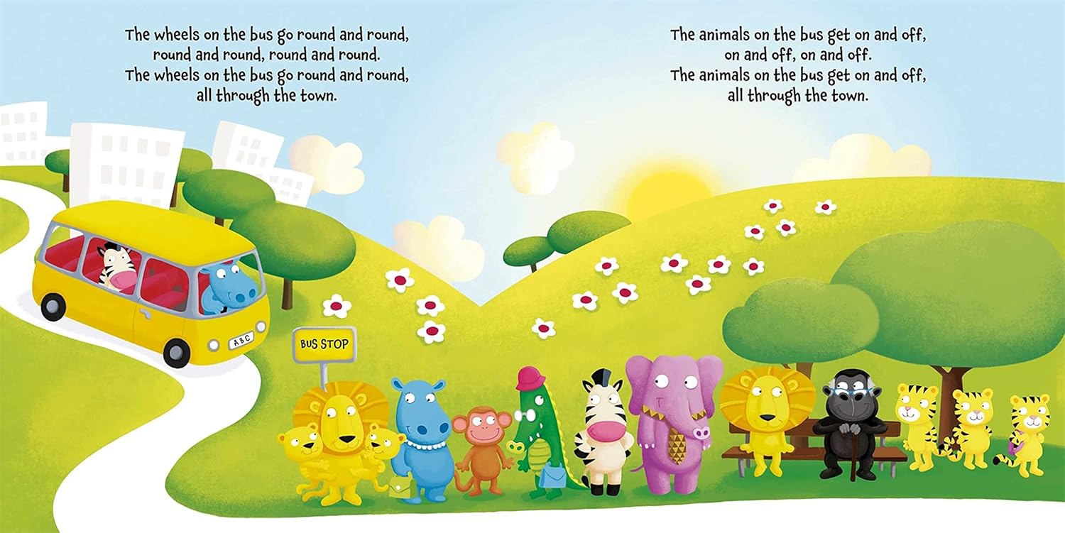 The Wheels on the Bus – interior spread page 1
