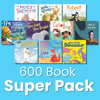 600 Book Super Pack - Noisy Bathtime & More (2-3 years)
