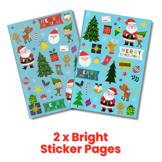 Christmas Sticker Activity Book for Ages 4+
