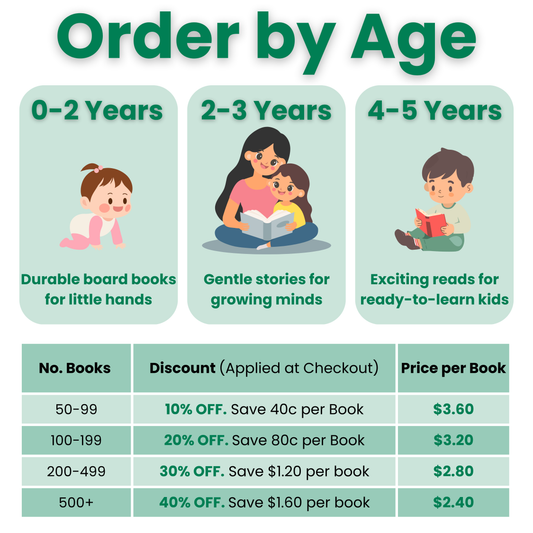 All-Season Easy Order Books – order by Age Group for your Centre