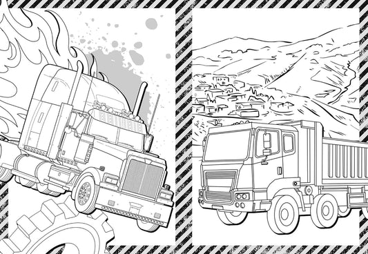 1000 Stickers & Colour - Mighty Trucks
