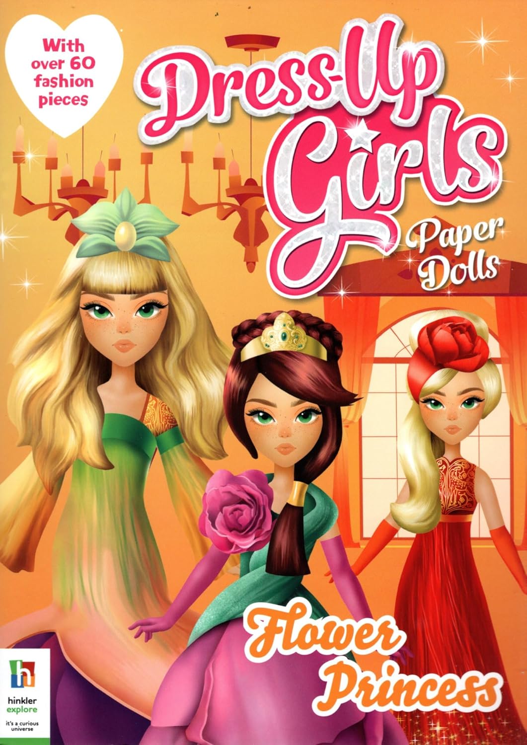 Dress Up Girls Paper Dolls - Flower Princess