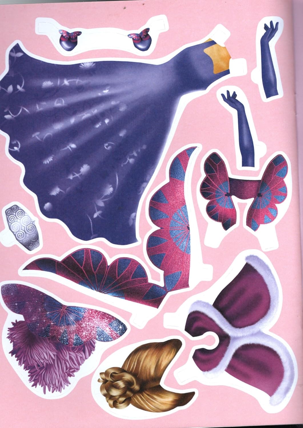 Dress Up Girls Paper Dolls - Blossom Princess