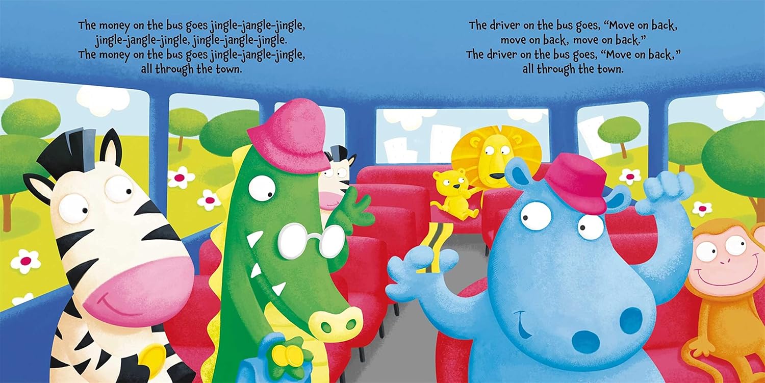 The Wheels on the Bus – interior spread page 2