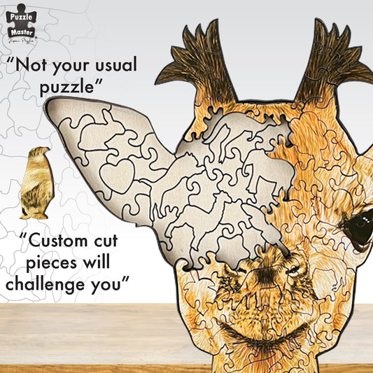 Wooden Puzzle Giraffe