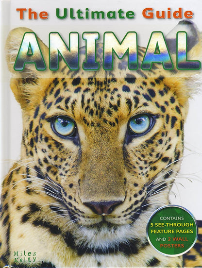 Book cover of 'The Ultimate Guide Animal' with a leopard's face on the cover