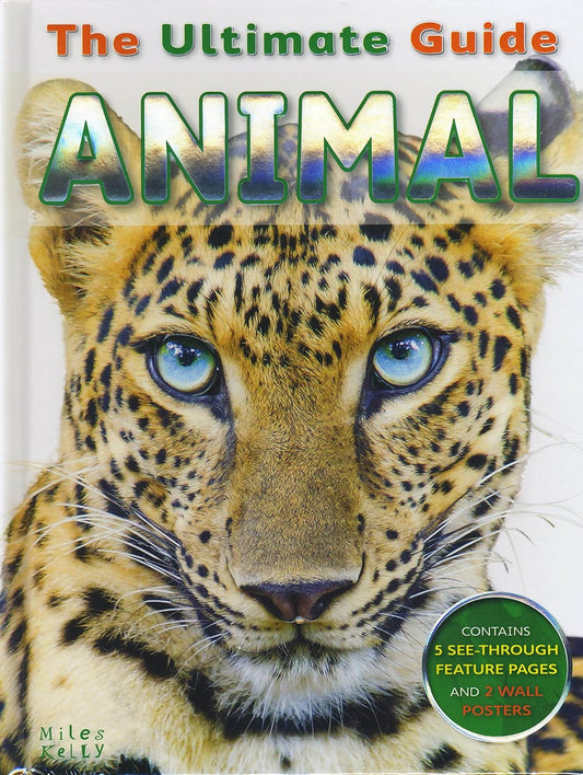 Book cover of 'The Ultimate Guide Animal' with a leopard's face on the cover