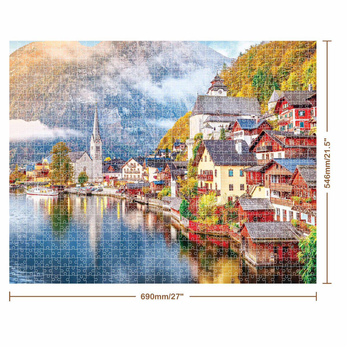 1000pc Jigsaw Puzzle Village of Hallstatt Austria