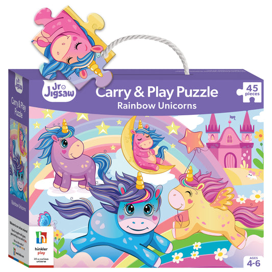 Junior Jigsaw: Rainbow Unicorns 45pc Puzzle