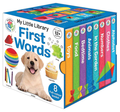 My Little Library First Words board book cube set for babies and toddlers