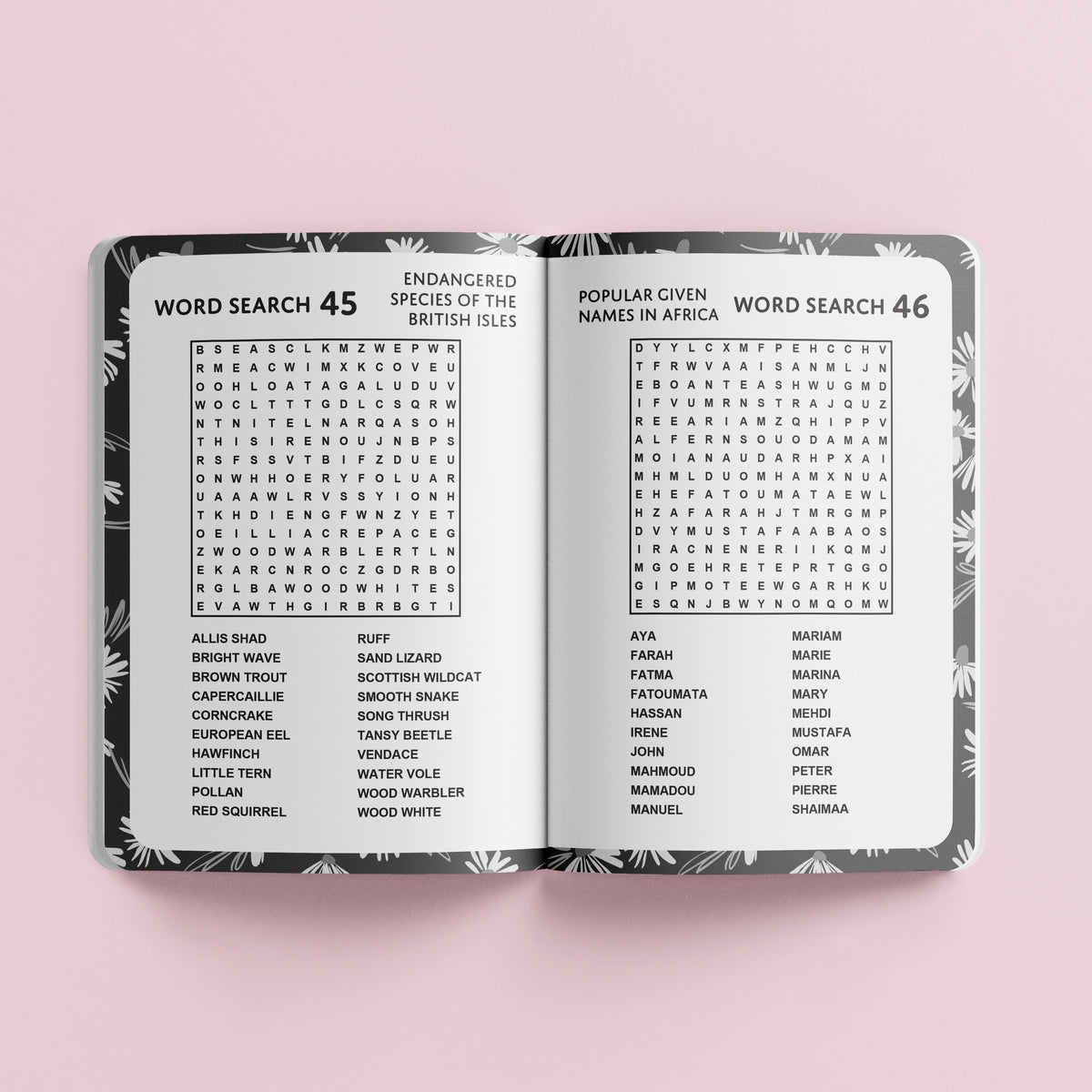 Perfect Puzzles Word Search - Floral Design