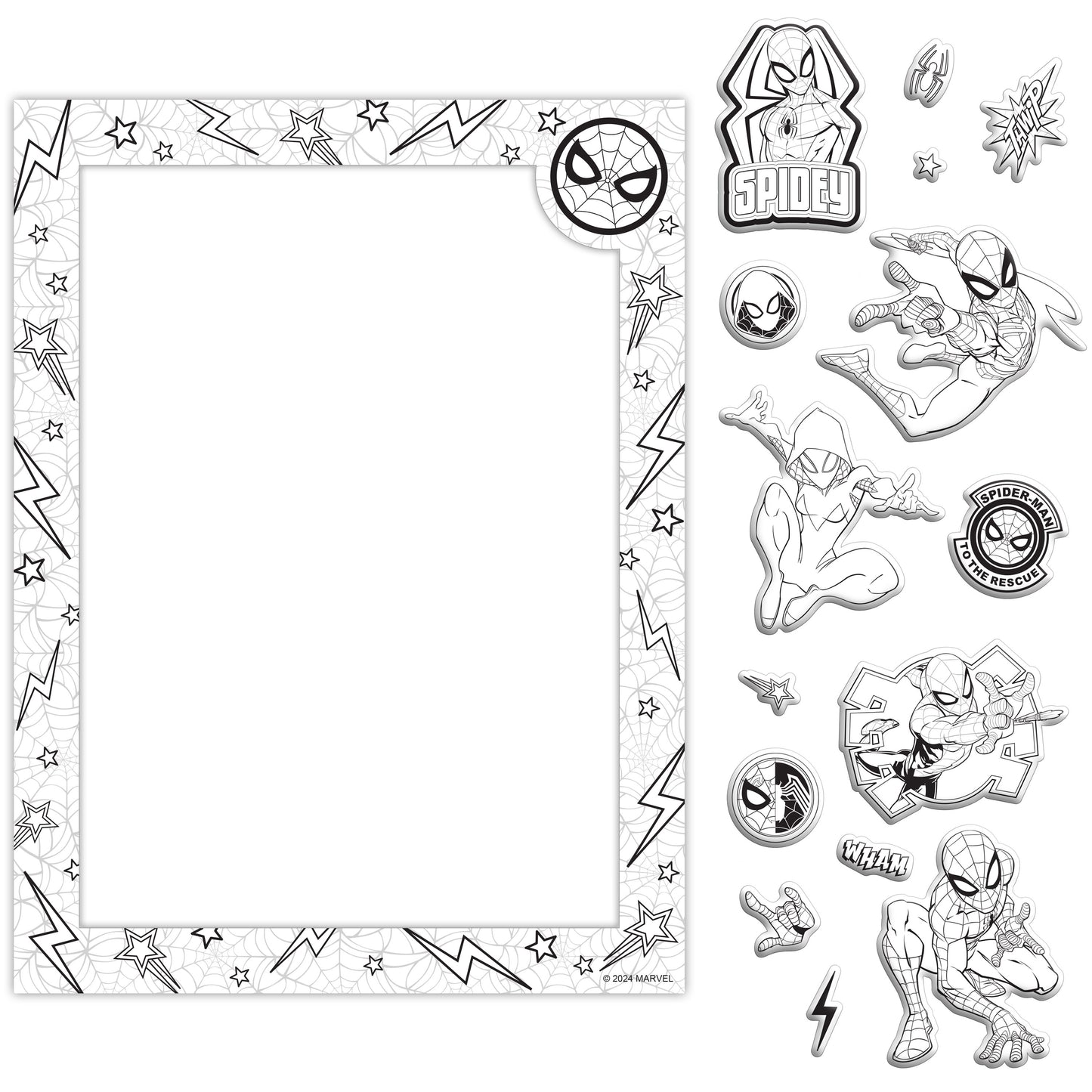 Colour Me Magnets: Spider-Man