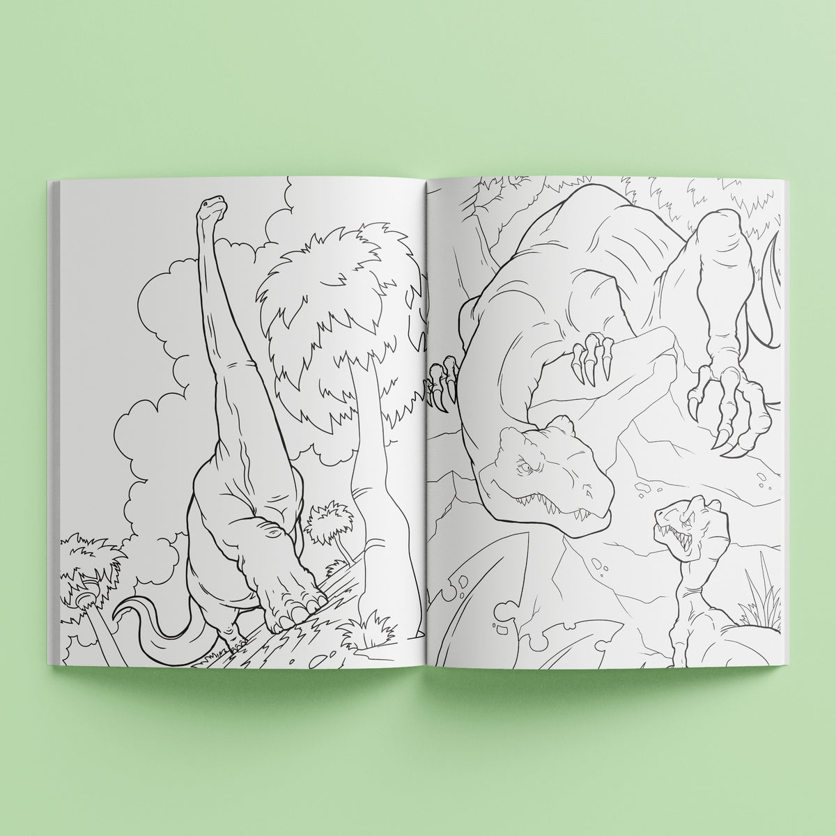 Kaleidoscope Sticker Colouring Dinosaur Adventure