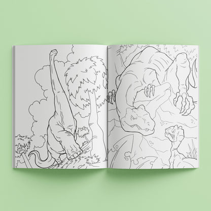 Kaleidoscope Sticker Colouring Dinosaur Adventure