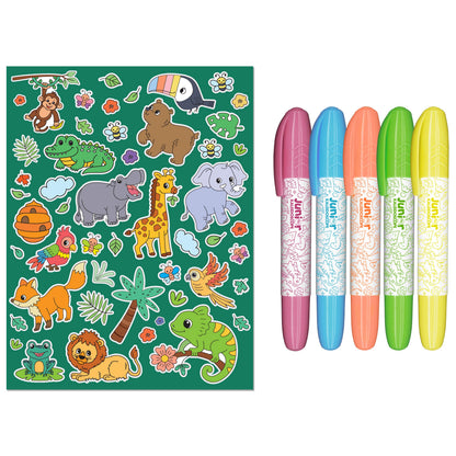 Junior Kaleidoscope Colouring Kit: Jungle Fun