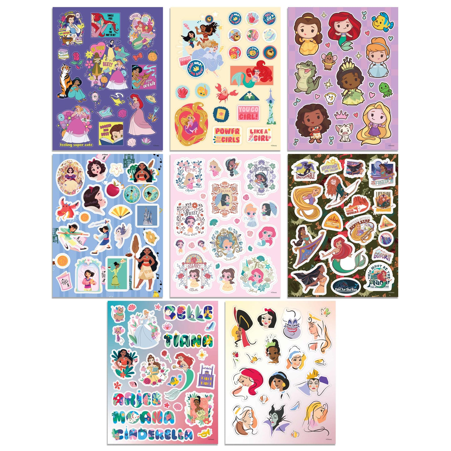 Kaleidoscope Sticker Bomb - Disney Princess