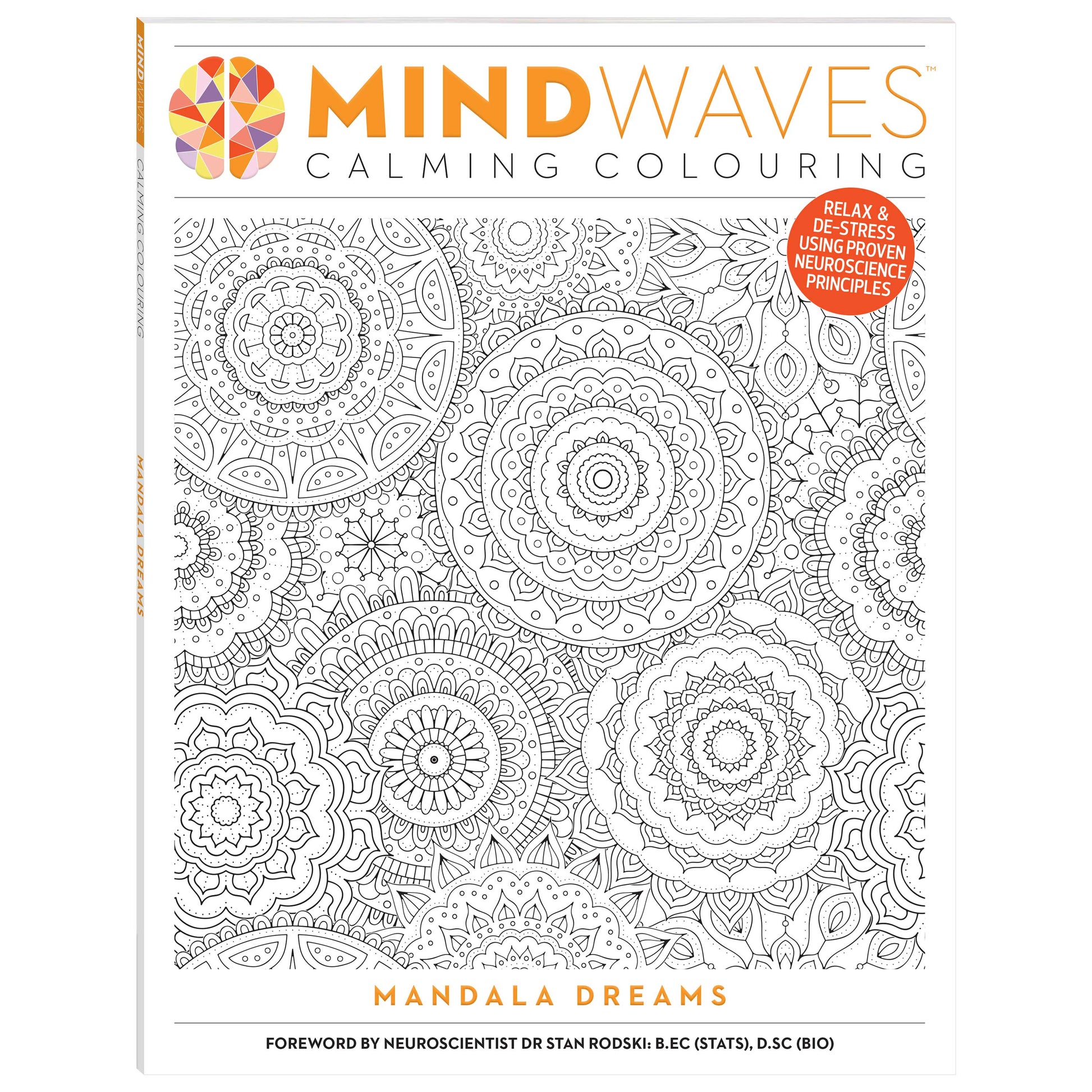 Mindwaves Calming Colouring Mandala Dreams – adult colouring book cover