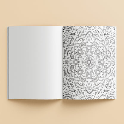 Mindwaves Calming Colouring Mandala Dreams – interior colouring page