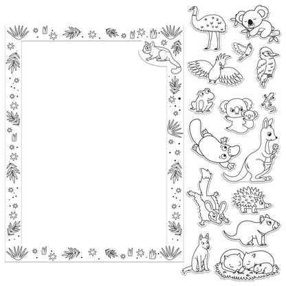 Colour Me Magnets Aussie Animals