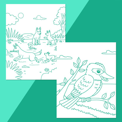 Colour Me Magnets Aussie Animals