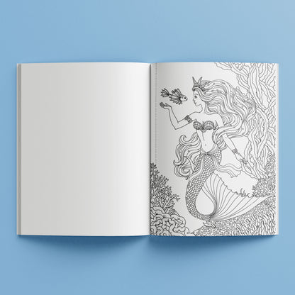 Kaleidoscope Colouring Enchanted Realms – interior colouring page 1