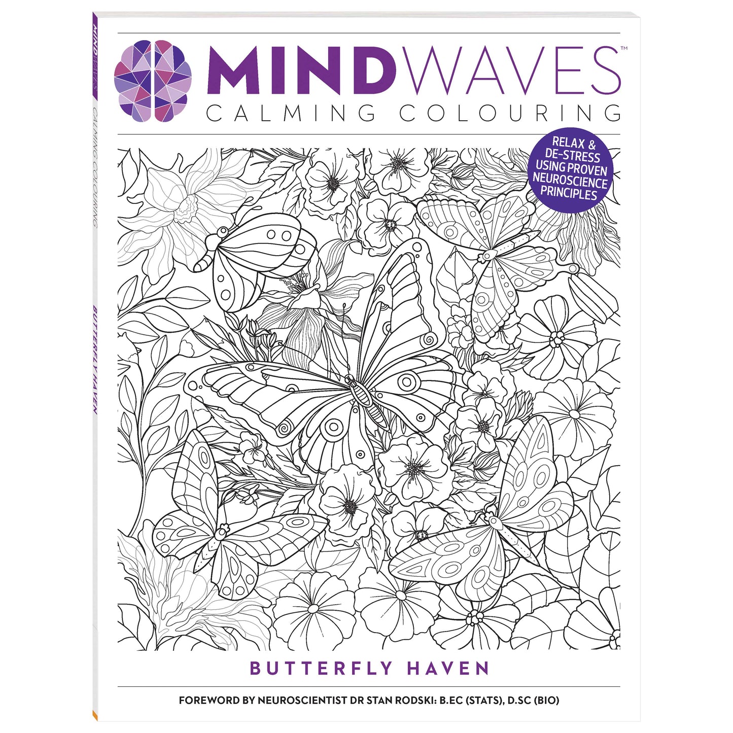 Mindwaves Calming Colouring Butterfly Garden