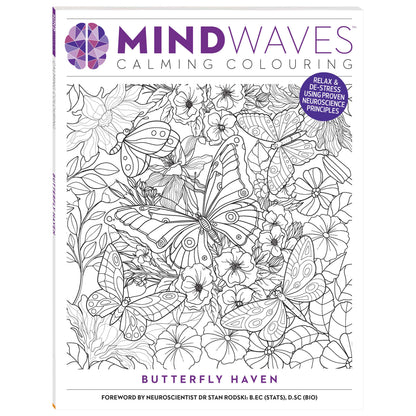 Mindwaves Calming Colouring Butterfly Garden
