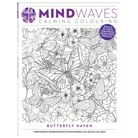 Mindwaves Calming Colouring Butterfly Garden