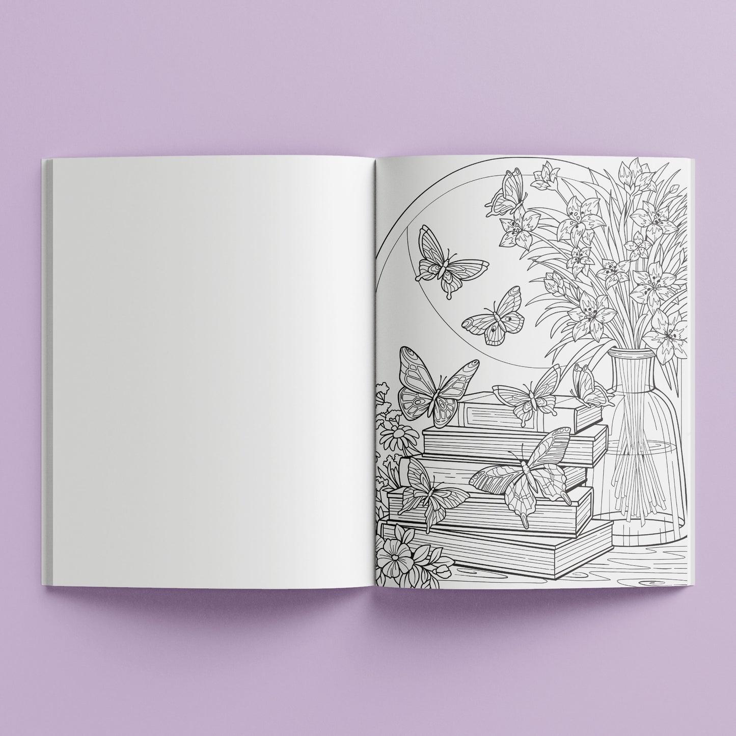 Mindwaves Calming Colouring Butterfly Garden