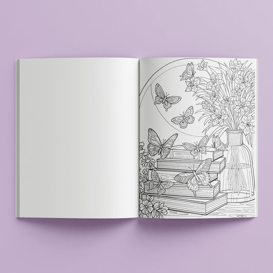 Mindwaves Calming Colouring Butterfly Garden