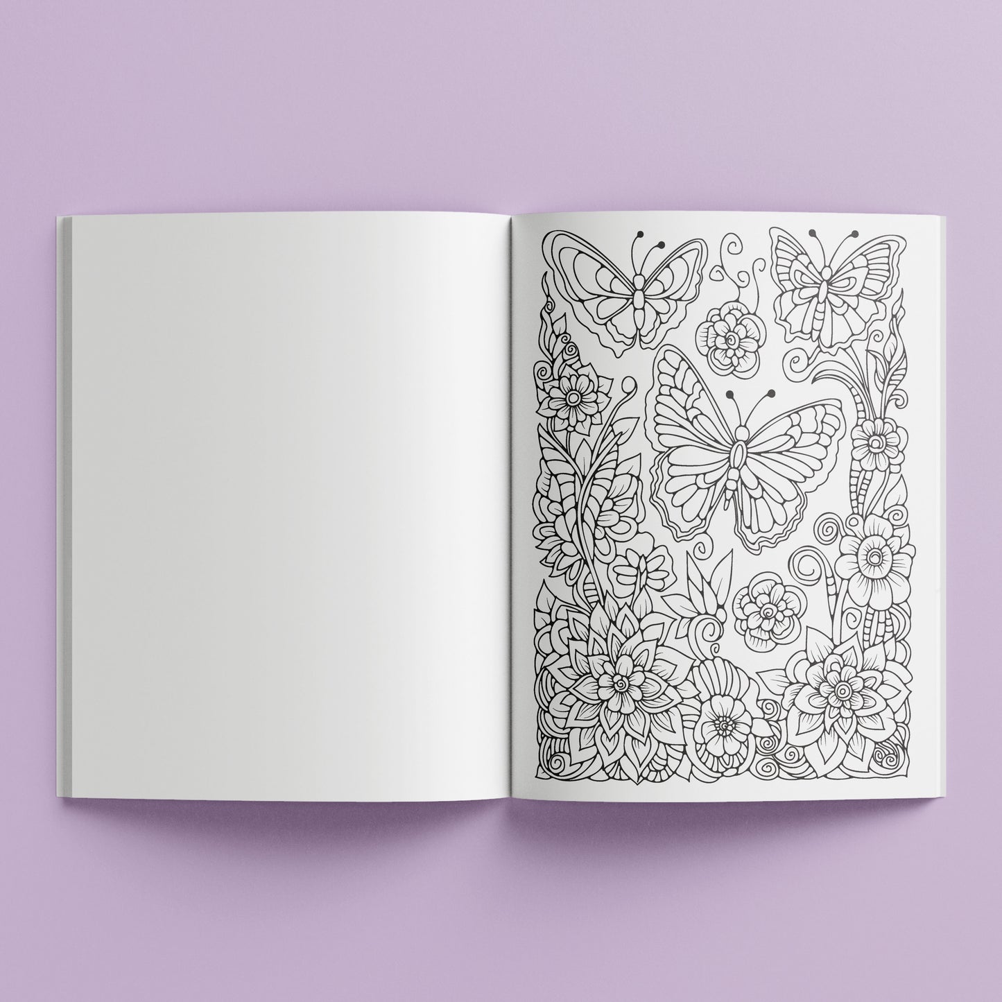 Mindwaves Calming Colouring Butterfly Garden