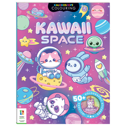 Kaleidoscope Sticker Colouring Kawaii Space