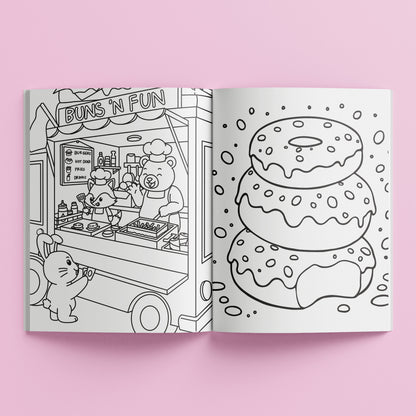 Kaleidoscope Sticker Colouring Food Truck Festival