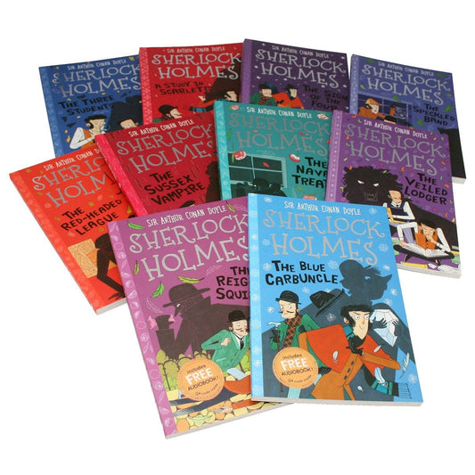 The Sherlock Holmes Children's Collection: Shadows, Secrets and the Stolen Treasure - 10 Book Set