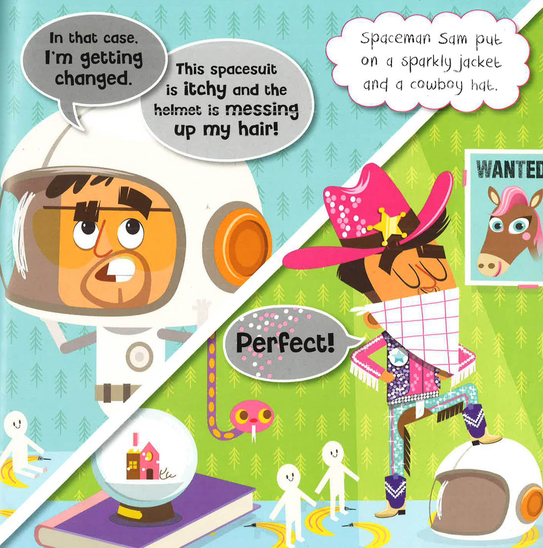 Toy Trouble – interior spread page 1