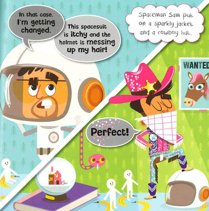 Toy Trouble – interior spread page 1
