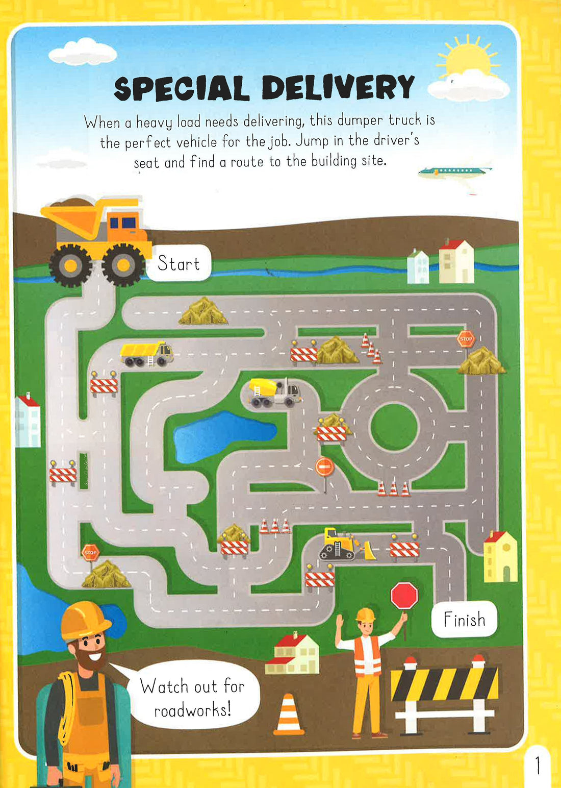 Diggers and Trucks Sticker Activities