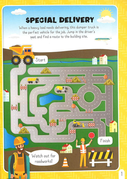 Diggers and Trucks Sticker Activities