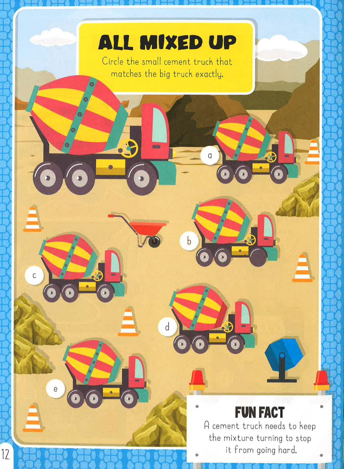 Diggers and Trucks Sticker Activities