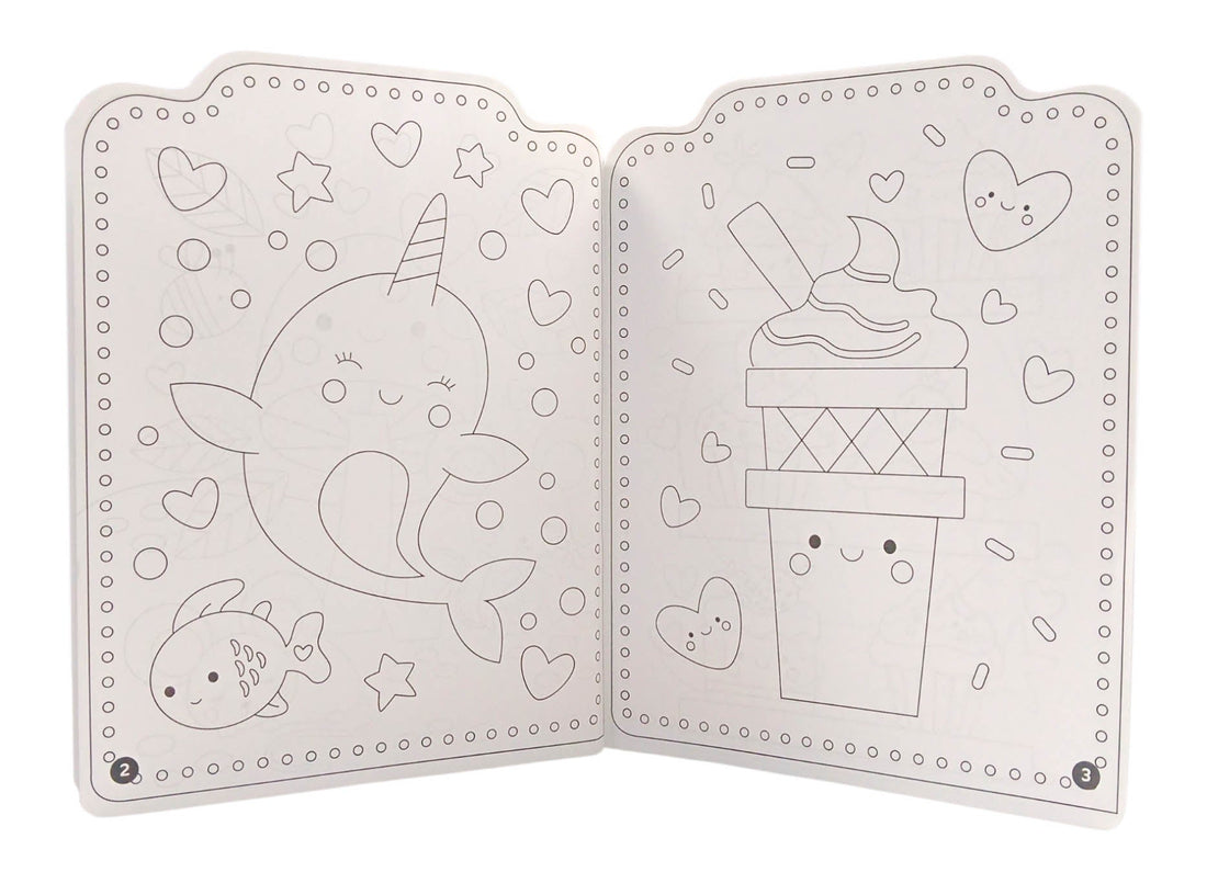 Kawaii I Love Colouring Book