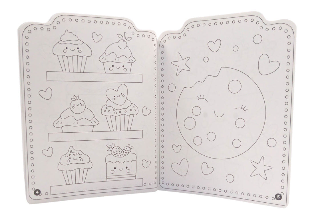 Kawaii I Love Colouring Book