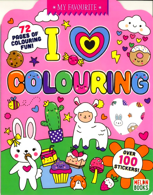 Kawaii I Love Colouring Book