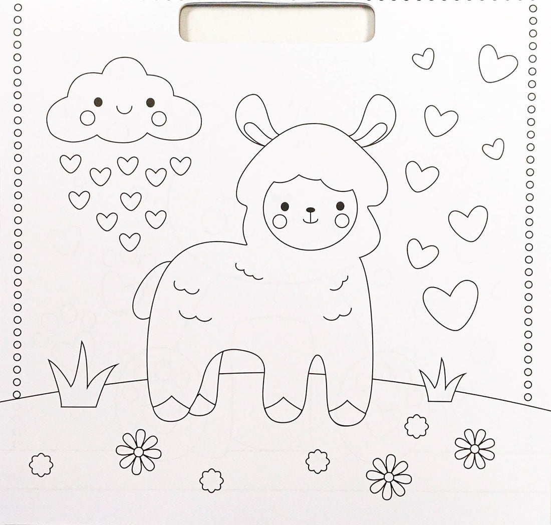 Kawaii I Love Colouring Pad