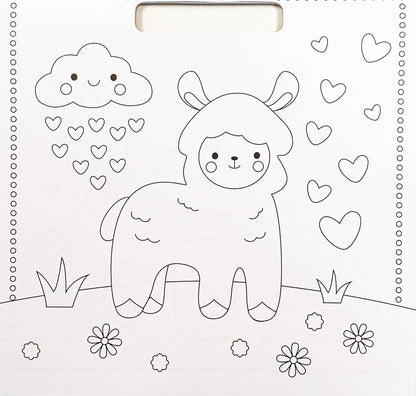 Kawaii I Love Colouring Pad
