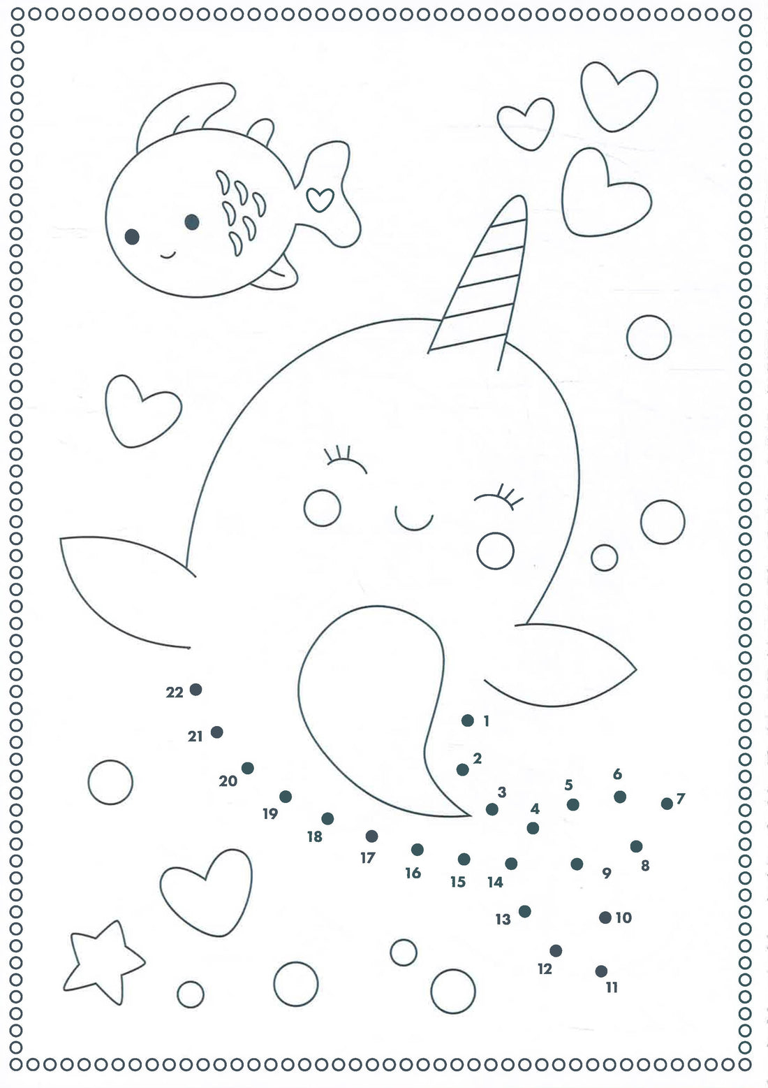Kawaii I Love Dot to Dot